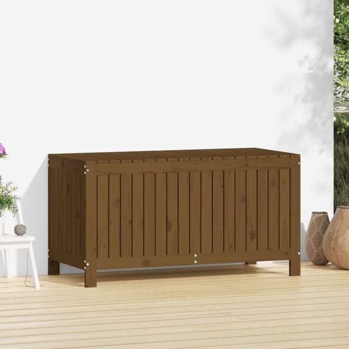 vidaXL - Tuinbox - 121x55x64 - cm - massief - grenenhout - honingbruin