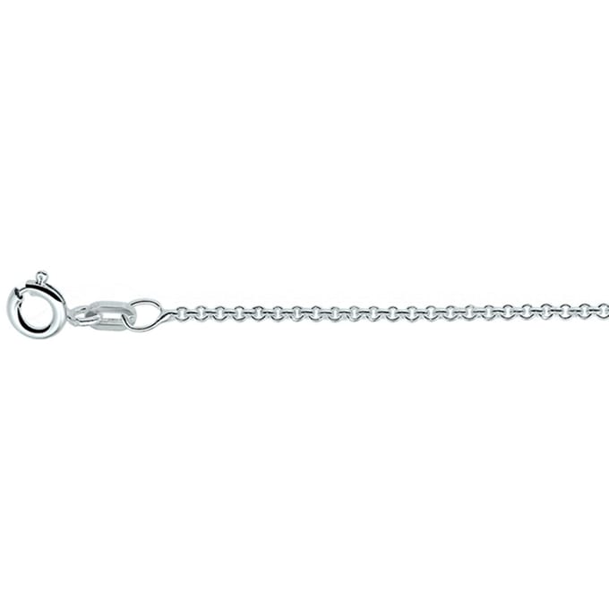 Zilveren Collier anker rond 1 1018837 60 cm