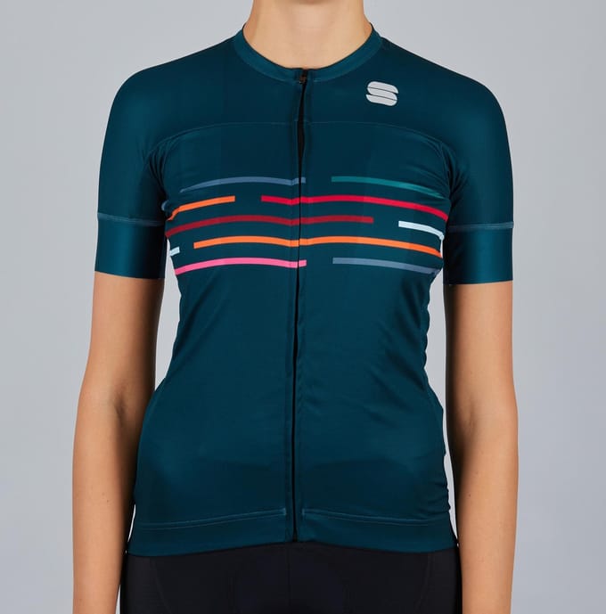 Sportful Short Sleeve Fietsshirt Dames - Groen - Maat L