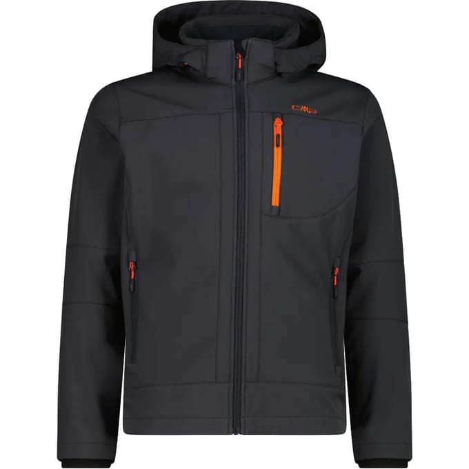 Verwarmde softshell jas met afneembare capuchon CMP