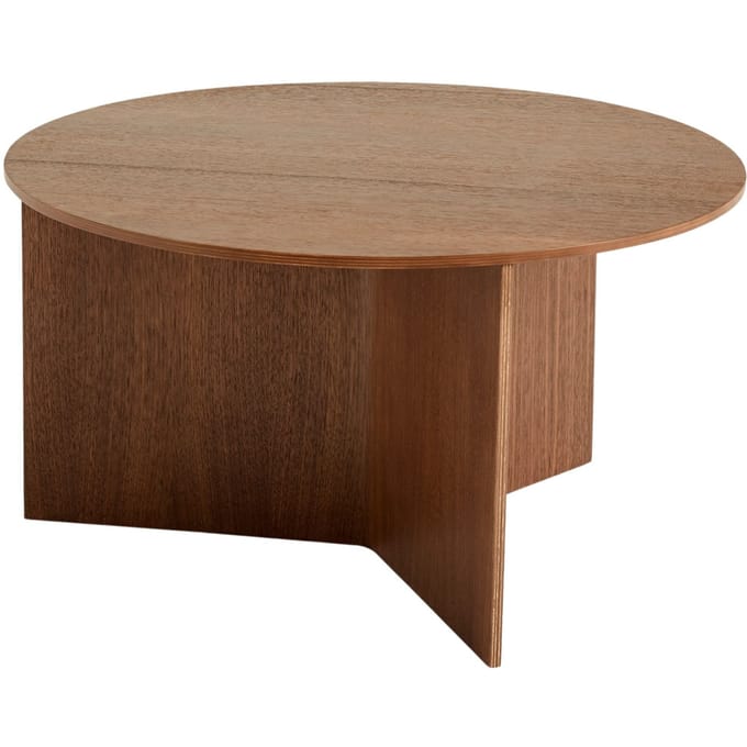 HAY Slit Tafel Wood rond XL - walnoot