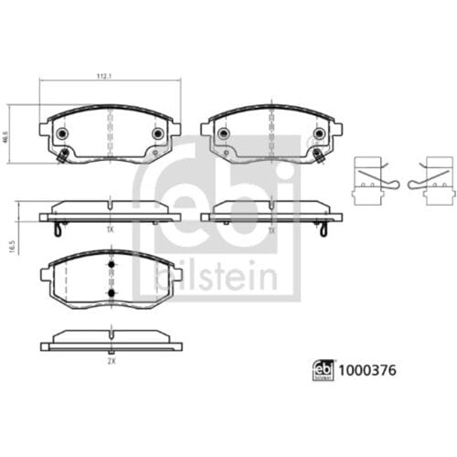 Febi Bilstein Remblokset FEBI 1000376