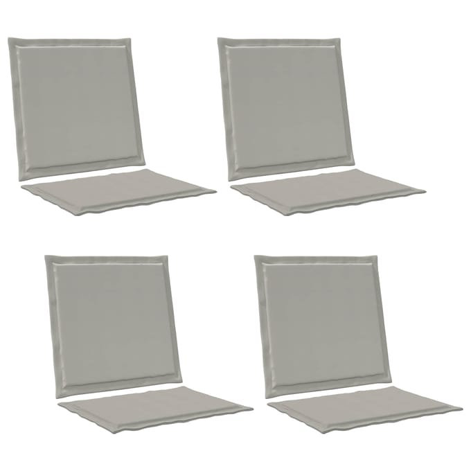 vidaXL - Zitkussen - en - Rugkussen - Polyester - Lichtgrijs - 47 - x - 45 - x - 2 - cm