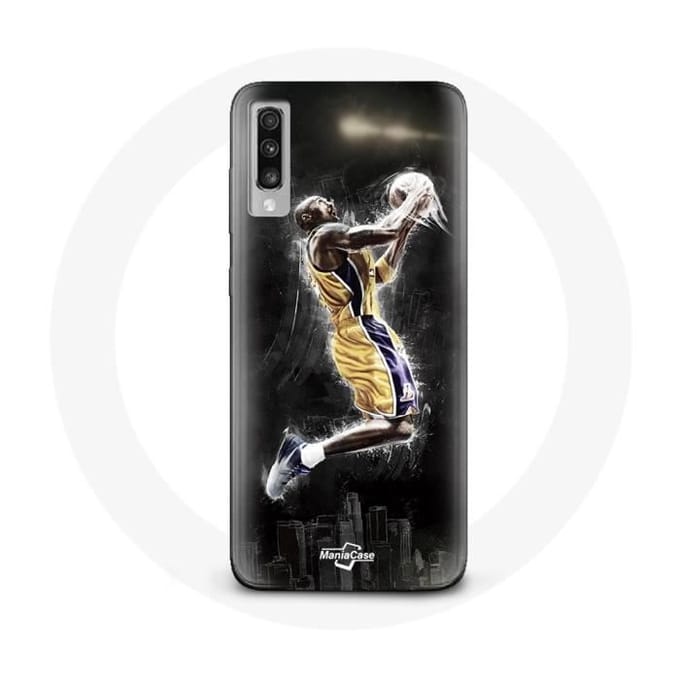 Coque - Samsung - Galaxy A70 - Kobe Bryant 24 - Souple - Noir - Mixte