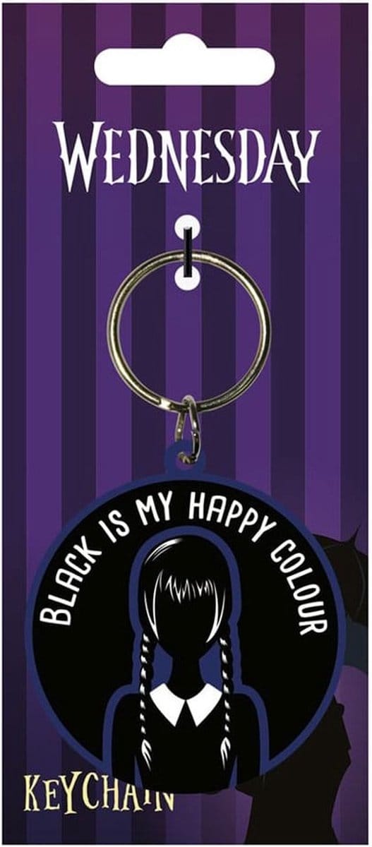 Pyramid Int. Wednesday Rubberen Sleutelhanger-Happy Colour (Diversen) Nieuw