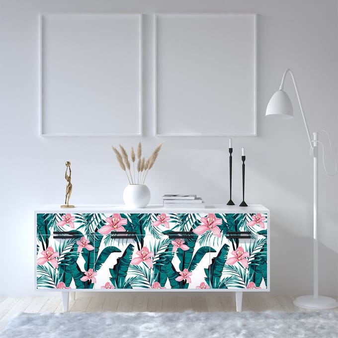 Meubelsticker Tropical Ocelyn, 60 x 90 cm