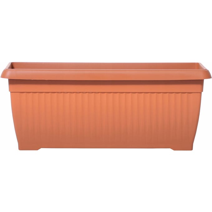 Terracotta balkonpot 70x30x27,7cm - Stijlvolle terrasplantenpot