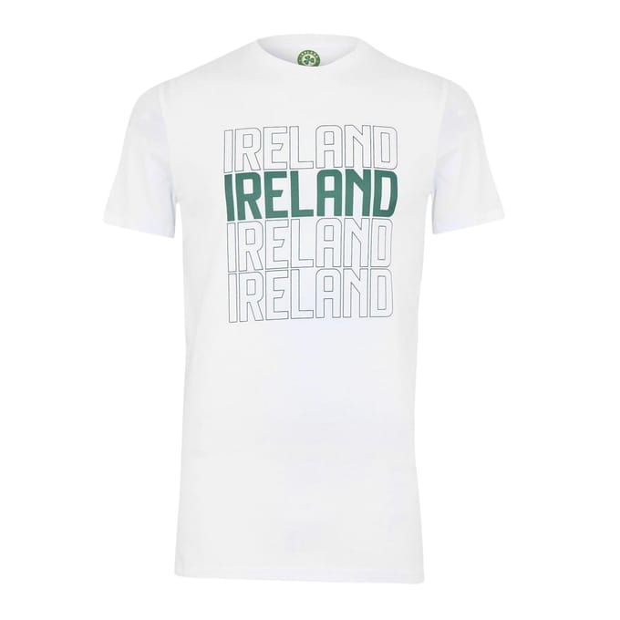 Castore Unisex volwassen FAI Shamrock Performance Modern T-shirt (Wit)