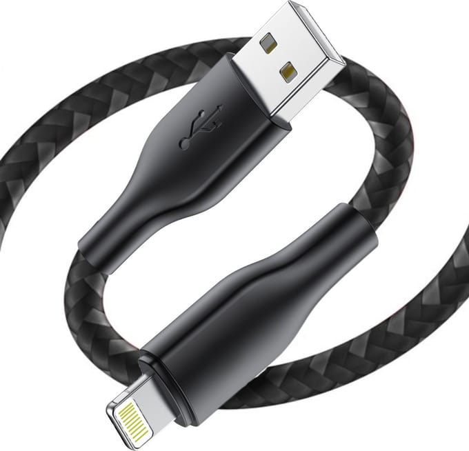 USB naar Lightning kabel 1 Meter - Geschikt voor Apple iPhone en iPad - Oplader Kabel