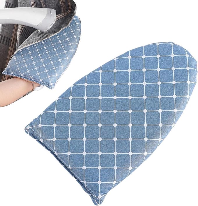 Strijk Handschoen - Stoom Hulp - Kleding Strijken - Vingerlus Ontwerp - 25 cm - Blauw