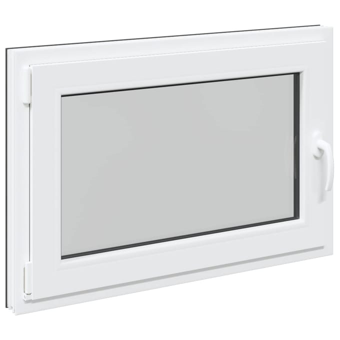 vidaXL - Kleur - binnenkant - kelderraam - Wit - RISOR - 90 - x - 70 - cm