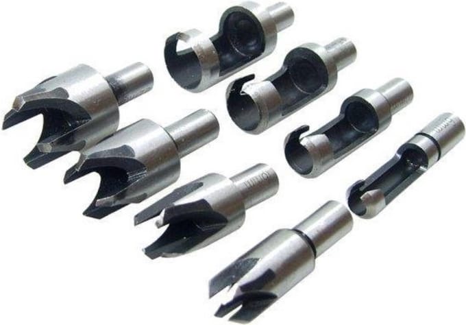 Hofftech Proppenboor set - Rechte en tapse boren - 8-delig - 6 t/m 22 mm