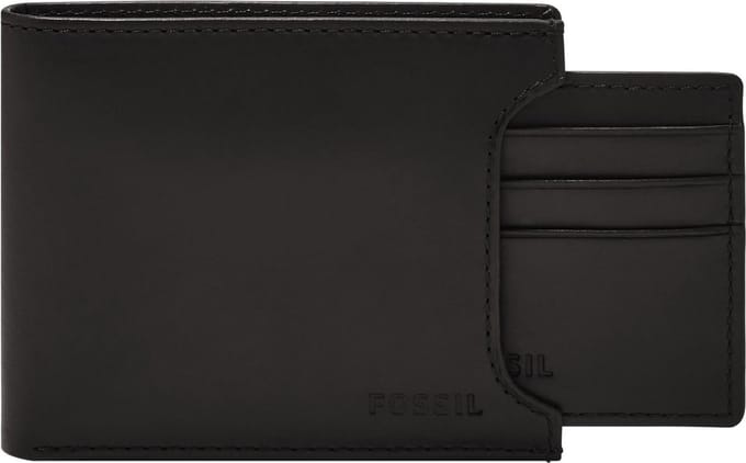 FOSSIL Portemonnee Derrick Sliding 2 in 1 Black Zwart