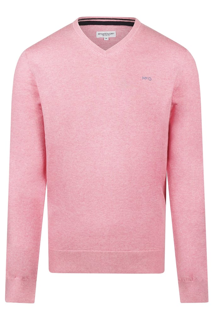 McGregor V-neck Sweater Light Pink Taglia: XXL | Maglioni a maglia Outlet | Uomo | Rosa