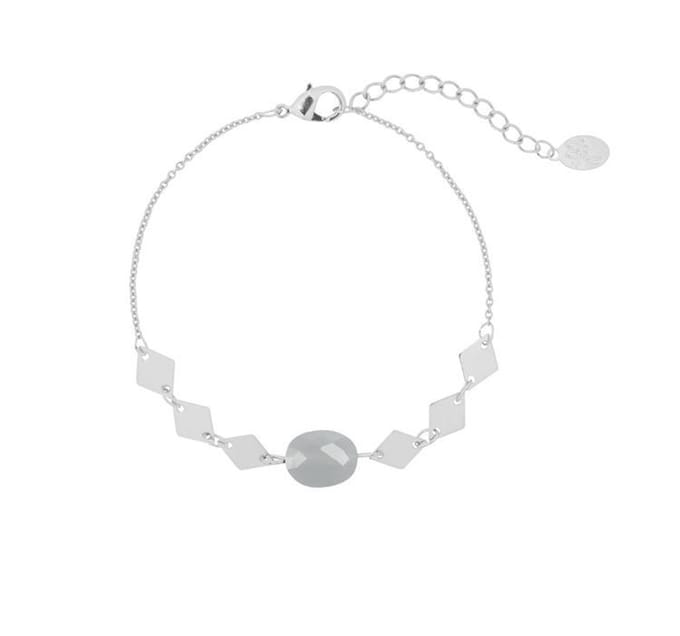 Jomide Armbandje Spring Fever lichtgrijs - Zilverkleurig