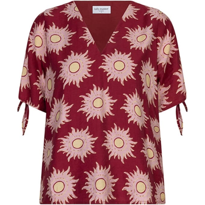 Lofty Manner Blouse Blouse Elowen Rc02 658 Multi Brique Dames Maat - S