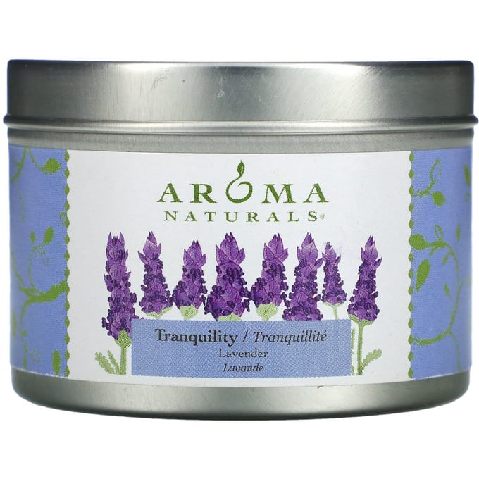Ik ben Vegepure, Reisetin kaars, Tranquility, Lavendel, 79.38G(2.8oz) gray