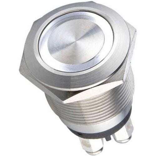 Heidemann 70528 Belknop Met naambord 1-voudig RVS 24 V/0,5 A