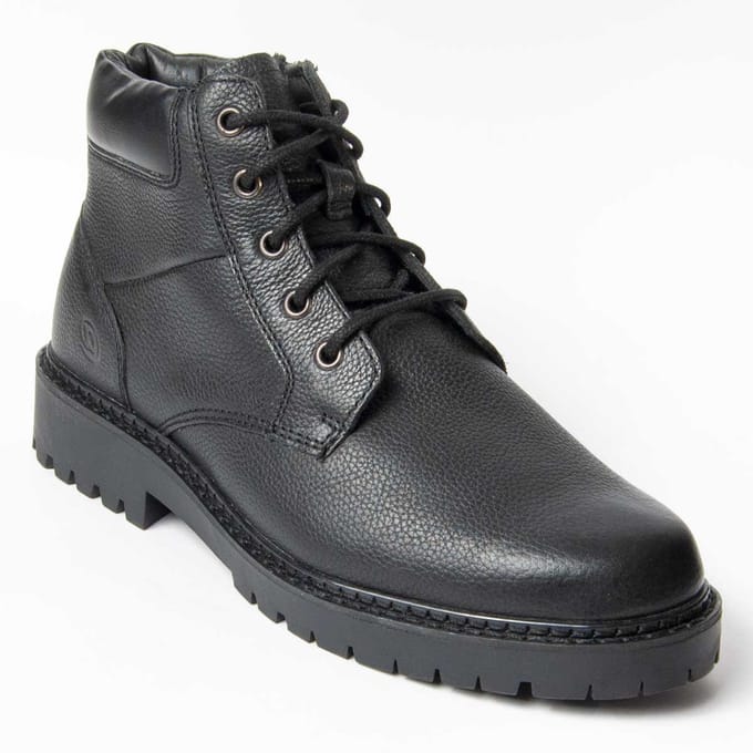 Bota De Piel Para Hombre.  Purapiel  Botiel10  99007 42 zwart