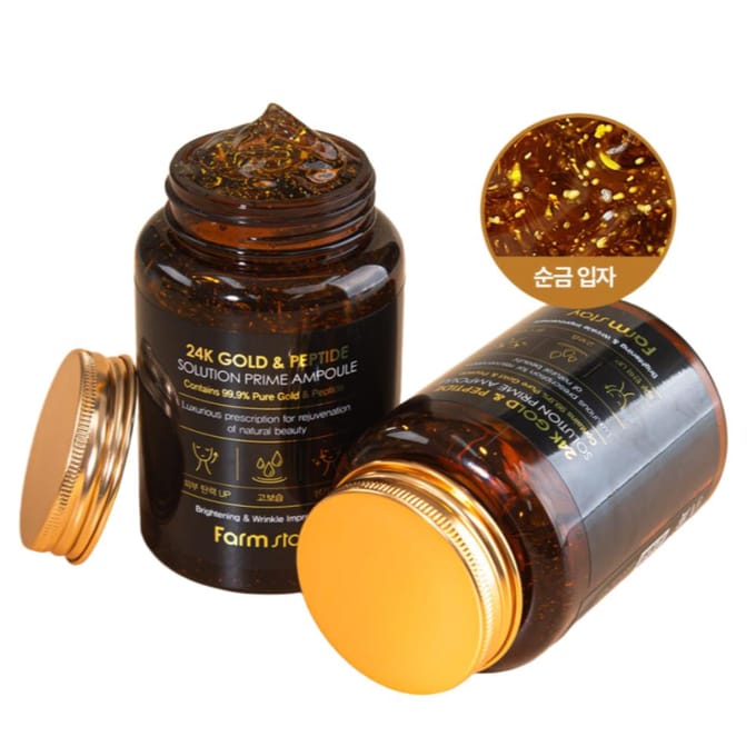 Farmstay Solution Prime à l'Or 24K et aux Peptides 250ml x 3 pièces
