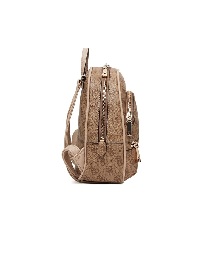 GUESS vrijetijdsrugzak rugzak Manhattan II Backpack Latte Logo Lichtbruin