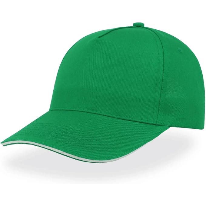 Atlantis Headwear Start Five Sandwich Cap AT500 - GREEN/WHITE - One size
