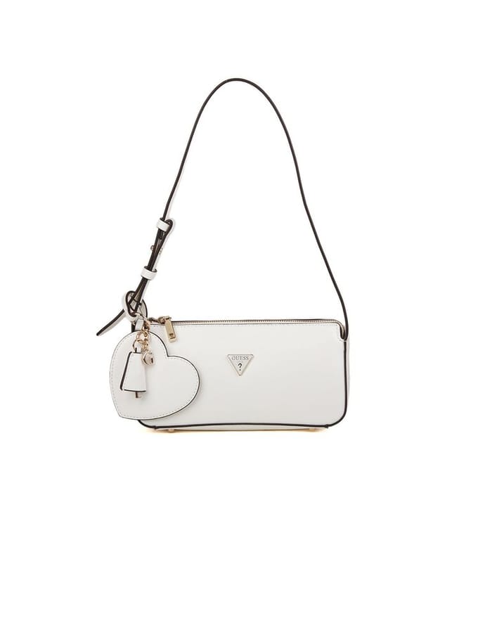 GUESS schoudertas Isobel Mini Shoulder Bag White crème