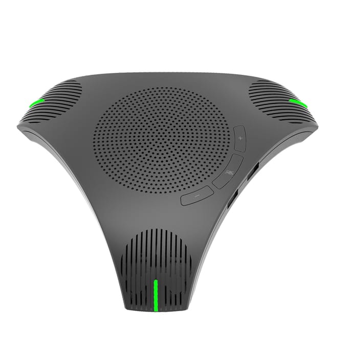 Draagbare USB-luidspreker voor conferenties, desktopcomputerconferenties, omnidirectionele condensator zwart