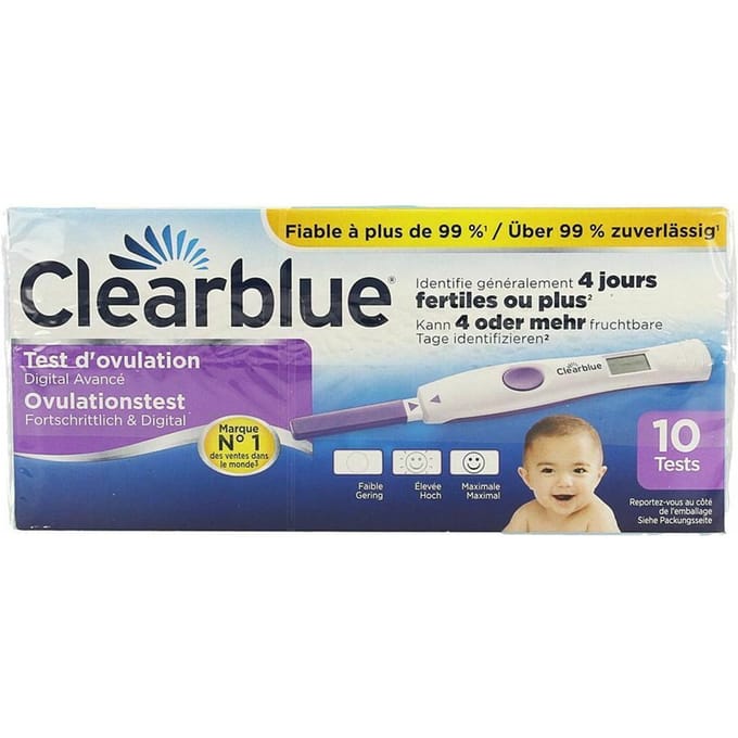 Clearblue Geavanceerde Digitale Ovulatietest Set - 1 houder en 10 testen