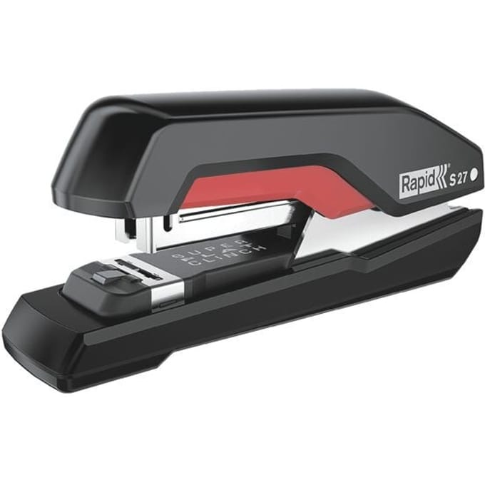 Rapid Supreme S27 SuperFlatClinch Bureaunietmachine - Zwart/Rood