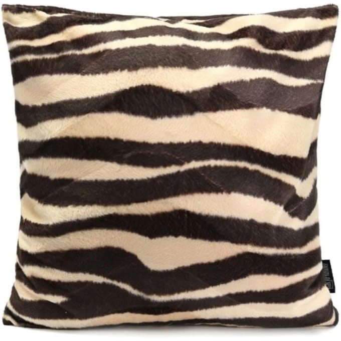 Gek op kussens! Sierkussen furry zebra | 45 x 45 cm | polyester