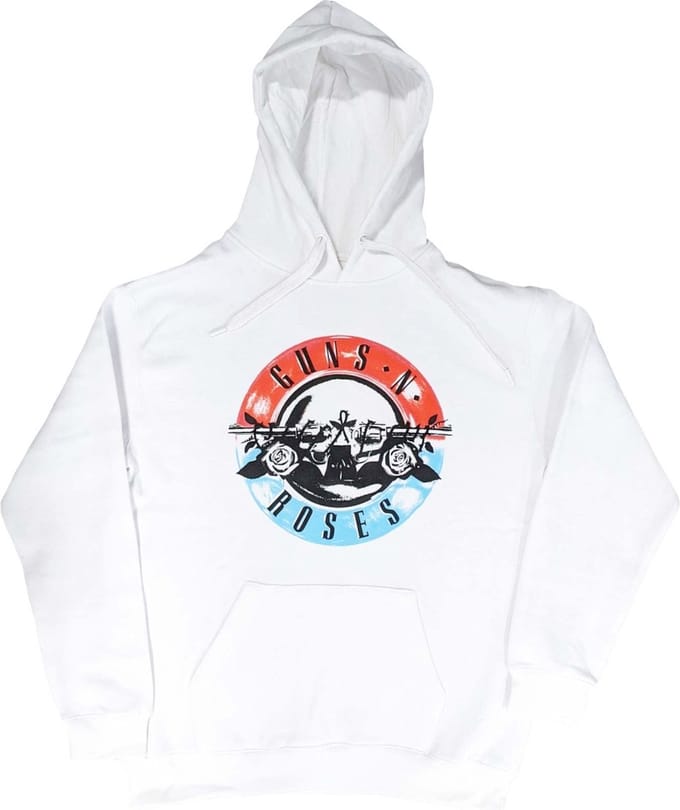 Guns N' Roses - Motorcross Logo Hoodie/trui - 2XL - Wit