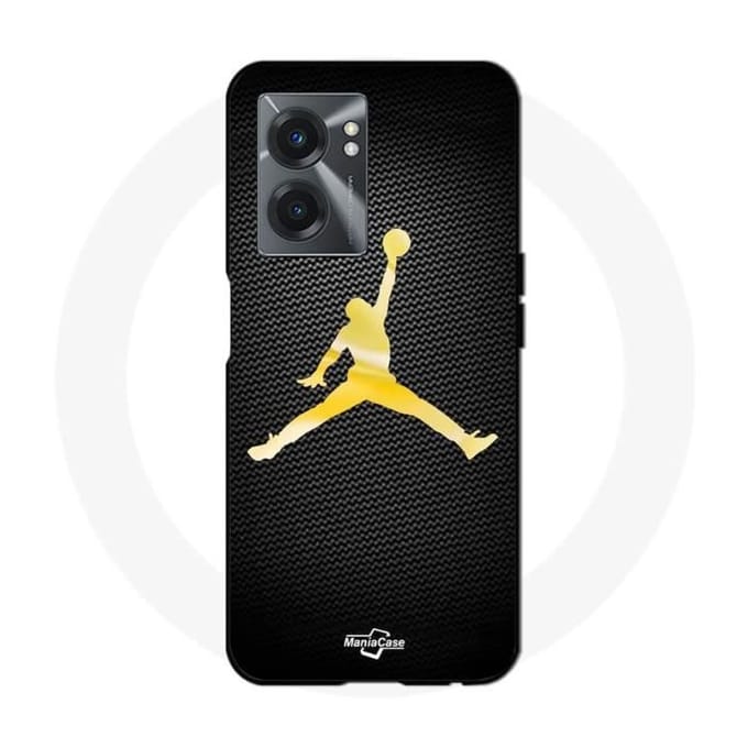 Coque - Maniacase - Realme V23 - Jordan logo 23 - Couleur dorée - Souple or