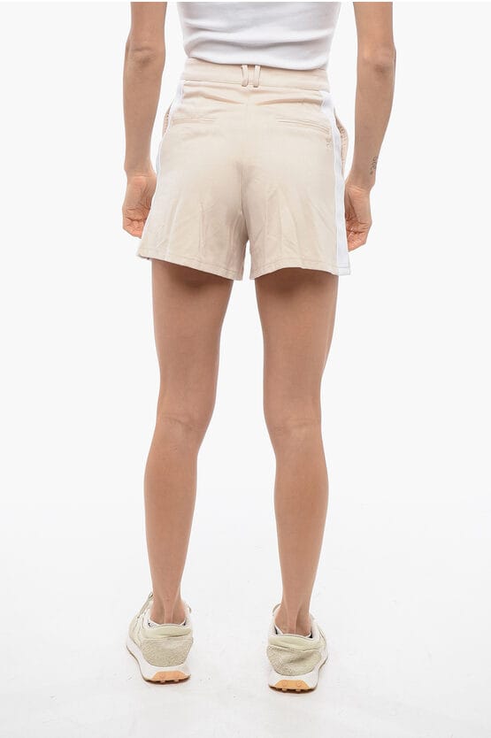 Stretch AXIM Shorts met Zijbanden in Beige