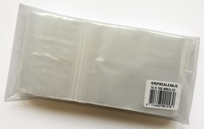 Grip Seal Zakjes - 100 stuks - 7 x 10 cm - Zip zakje