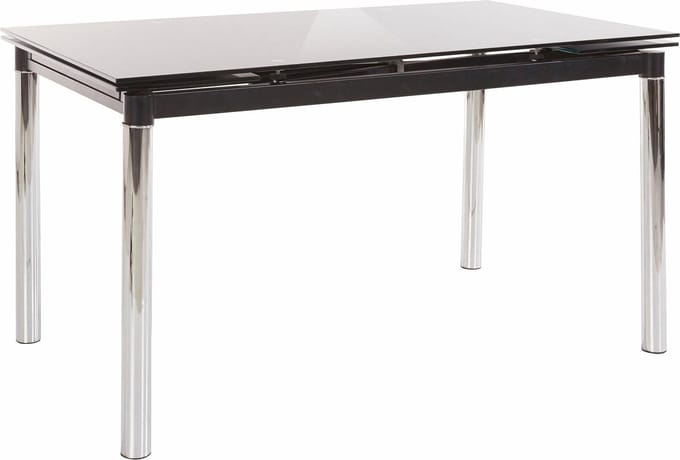 Nelson-Eettafel - Zwart met Glas