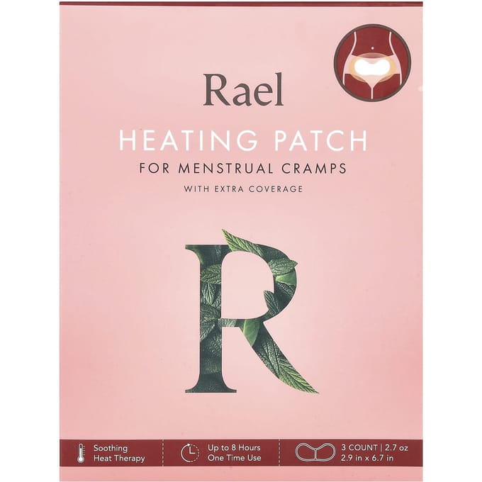 Patchs Chauffants pour Douleurs Menstruelles, Paquet de 3 beige