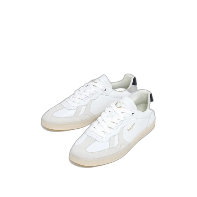 Pepe Jeans Heren Sneaker Ball Club | Wit | Maat: 44