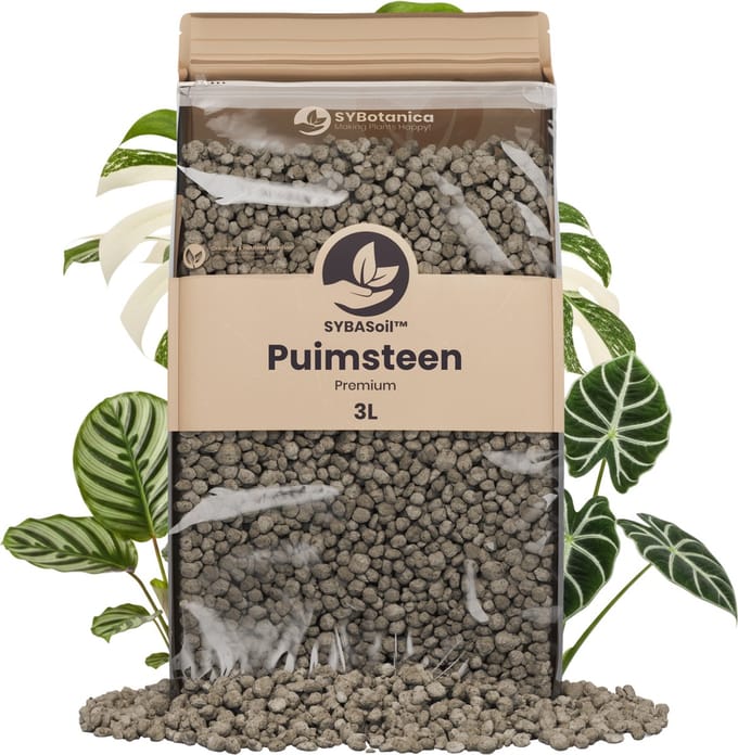 Sybotanica - Puimsteen 3L Fijn (4-8mm) - Bodemverbeteraar - Terrarium Decoratie
