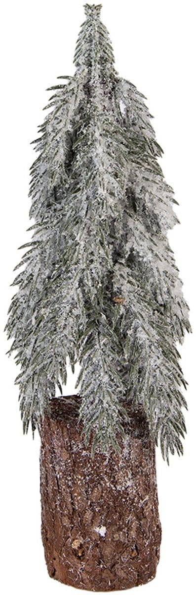 Clayre & Eef Mini Kunstkerstboom Ø 12x32 cm Groen Hout