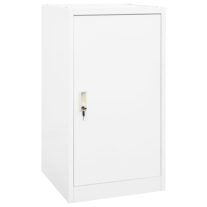 vidaXL - Zadelkast - 53x53x105 - cm - staal - wit