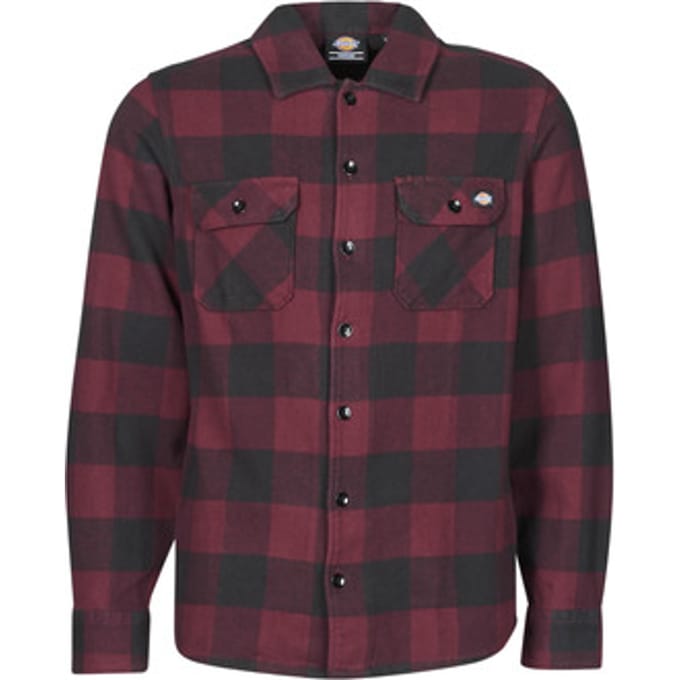Overhemd Lange Mouw Dickies NEW SACRAMENTO SHIRT MAROON
