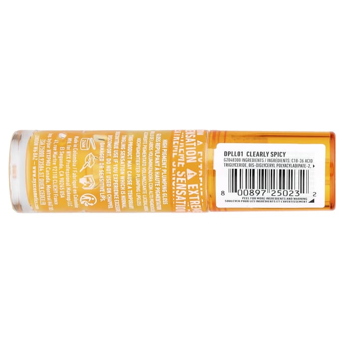 NYX Professional Makeup NYX lipgloss 01 Clearly Spicy ¨C intense kleur, glans, gember, veganistisch