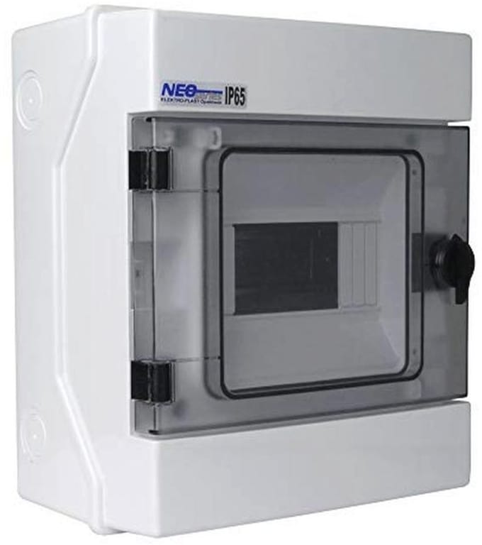 Verdelingskast voor Vochtige Ruimtes - 6 Modules - IP65 Opbouwzekeringkast