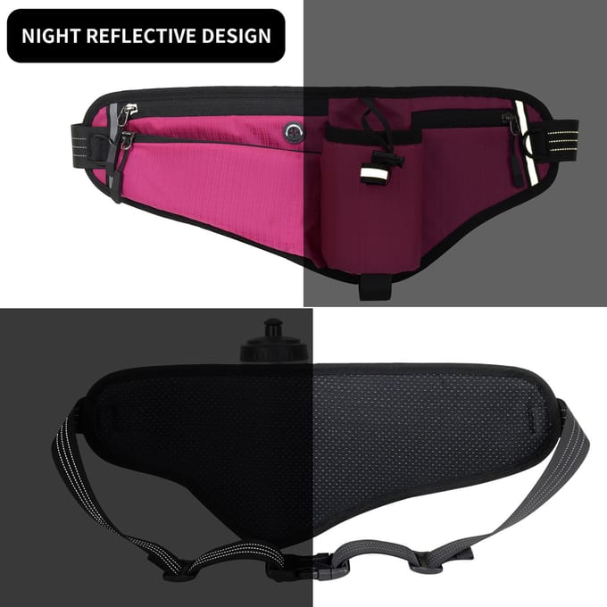 Verstelbare Hardloop Tailleband met Waterfleshouder black
