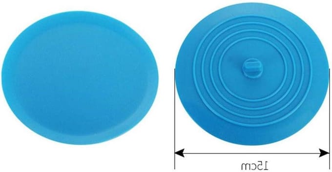 Afvoerstop Set - Badplug Douche - Water Dicht Maken - Universeel Siliconen - 15 Cm Diameter - Grijs