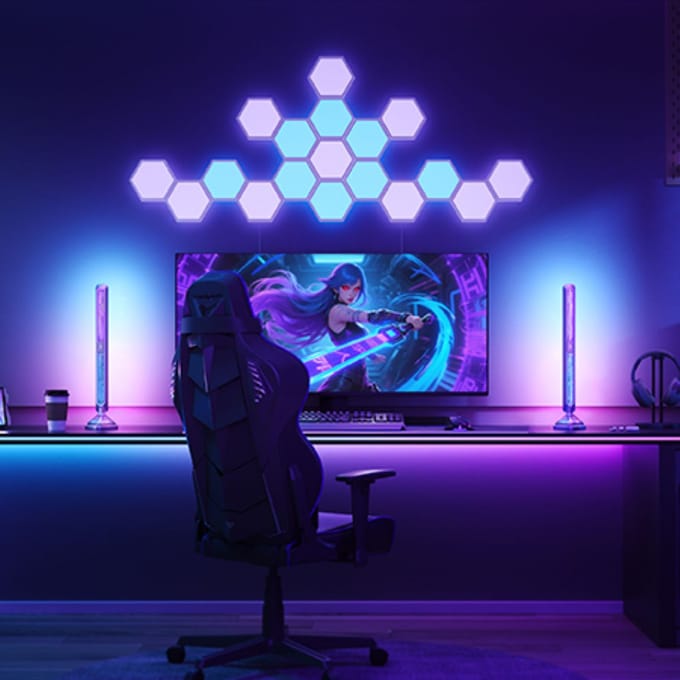 Govee Gaming Light Bars Pro - gaming verlichting - RGBIC - app-bediening - Alexa/Google - Matter compatibel