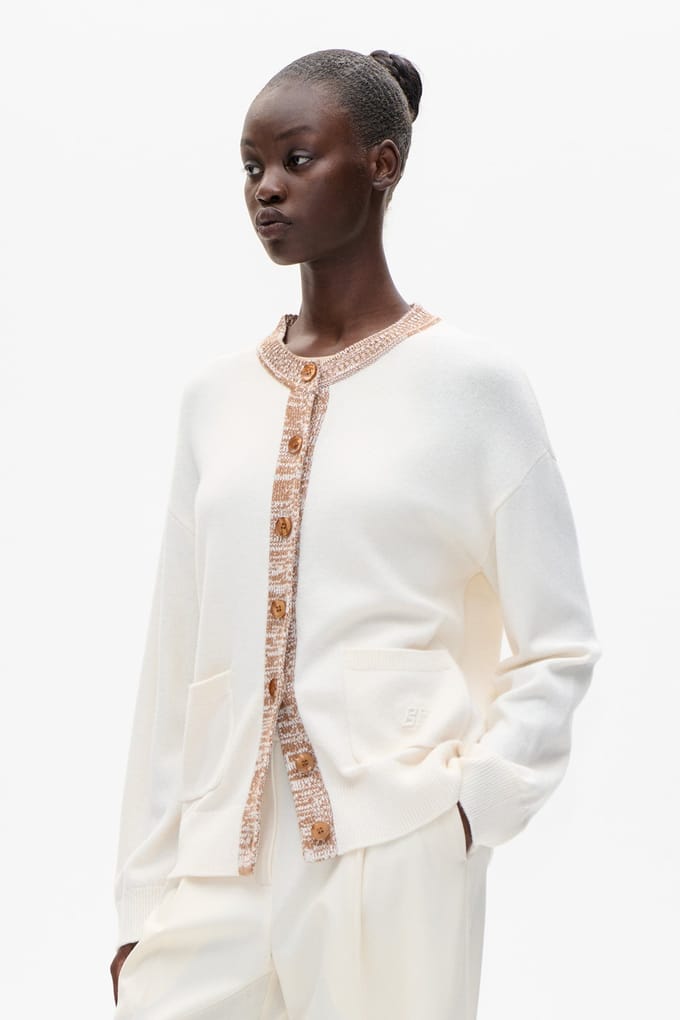 Baum und Pferdgarten Cindie Cardigan White Nuthatch Taglia: M | Maglie a manica lunga Outlet | Donna | Bianco