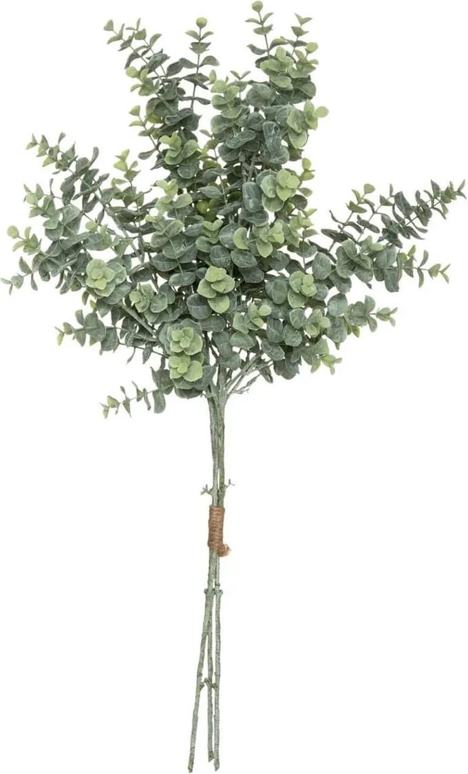 Atmosphera kunstplant boeketje - eucalyptus takken - groen - 64 cm