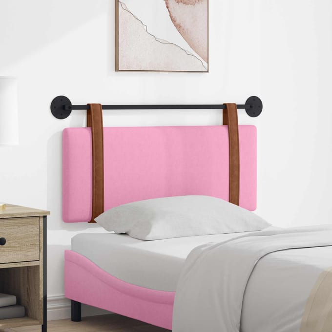 vidaXL - Hangend - hoofdbord - Roze - Antiek - PU